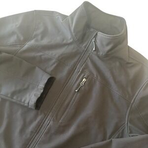 Swiss Tech Men's Black Performance Jacket Outdoor Full Zip‎ Fleece Lined Size L